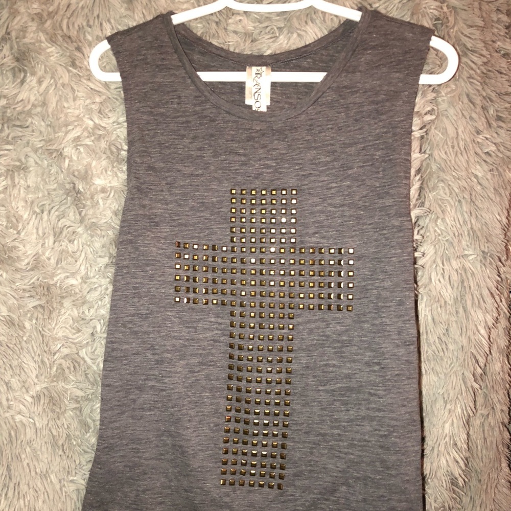 Grey cross tank